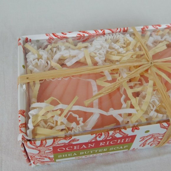 Ocean Riche Shea Butter Soap Greenwich Bay Trading Seashell Shaped Vegetable - Picture 2 of 6